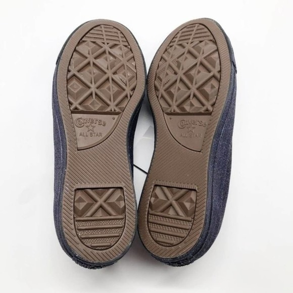 CONVERSE All Star Low Top Purple Glitter Sneakers - Picture 7 of 9